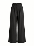 Flow Wide-Leg Pants — Midnight Black 1