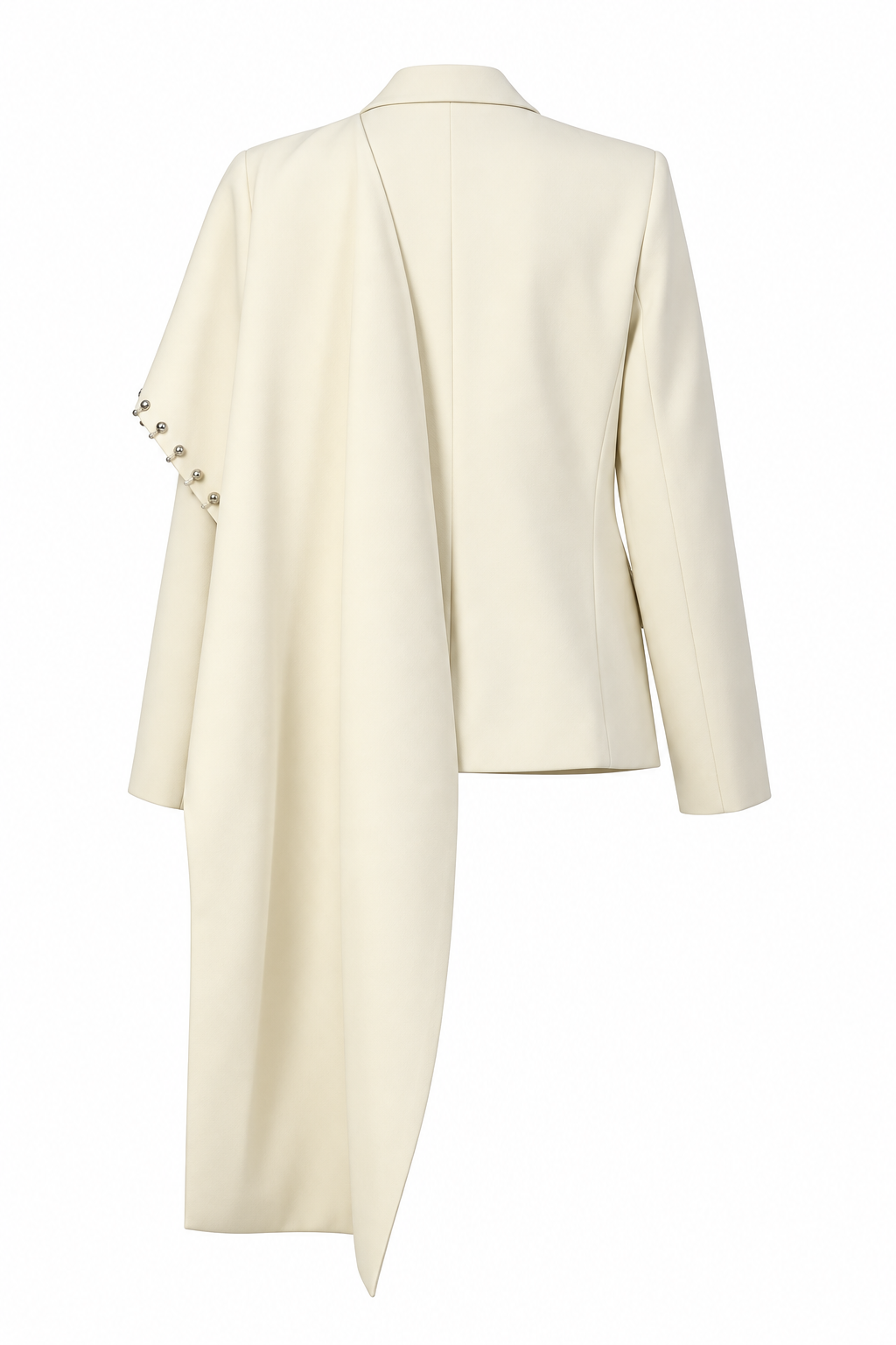 Draped Pearl Blazer
